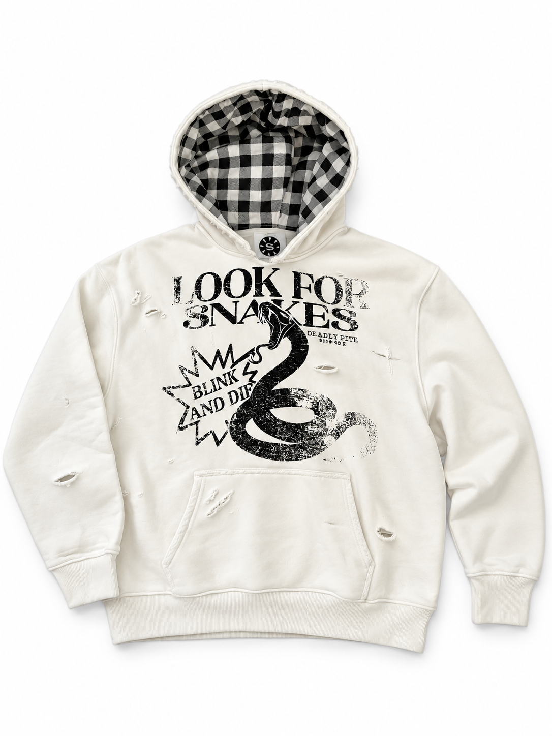 "blink & die" hoodie
